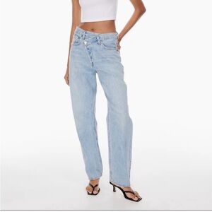 AGOLDE Criss Cross Upsized High Rise Straight Jeans Suburbia 22